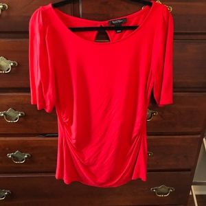 White House Black Market Red fitted top